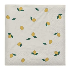 Lemon napkin 33x33 cm 20-pack, Off-white yellow