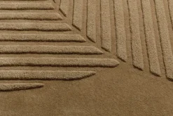 Levels wool rug circles beige, 200x300 cm