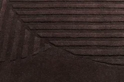Levels wool rug circles brown, 200x300 cm