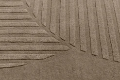 Levels wool rug circles mole, 170x240 cm