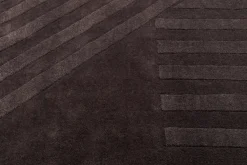 Levels wool rug stripes brown, 200x300 cm