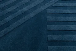 Levels wool rug stripes blue, 200x300 cm