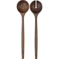 Levi salad cutlery set, Walnut