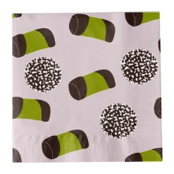 Like a Swede napkin, Pink-green-brown-white
