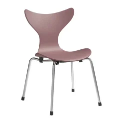 Liljan children's chair, Wild rose painted ash-chrome