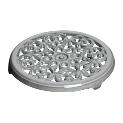 Lilly cast iron coaster Ø23 cm, Graphite-grey