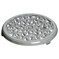 Lilly cast iron coaster Ø23 cm, Graphite-grey