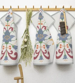 Lindas blåklocka kitchen towel 40x60 cm, Blue-grey