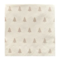 Linen trees serviette 33x33 cm 20-pack, sand