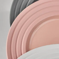 Lines plate Ø27 cm 6-pack, pink
