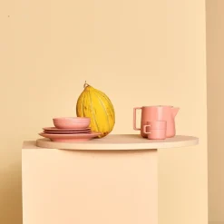 Lines plate Ø27 cm 6-pack, pink