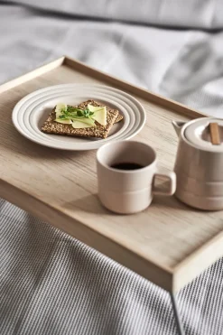 Lines small plate Ø21 cm 6-pack, beige
