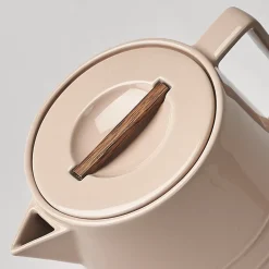 Lines teapot 1.5 liter, beige