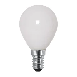 Lit dimmable light bulb E14 250lm LED filament, Opal, 3000K