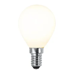 Lit dimmable light bulb E14 250lm LED filament, Opal, 3000K