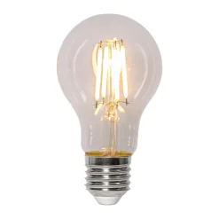 Lit dimmable light bulb E27 470lm, Clear, 2100K
