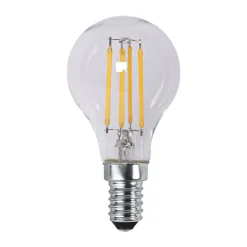 Lit dimmable light bulb E14 250lm LED filament, Clear, 3000K