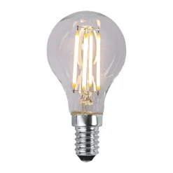 Lit dimmable light bulb E14 250lm LED filament, Clear, 3000K