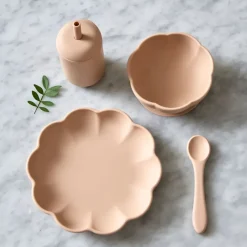 Little Poppy children's dinner set 4 pieces, Oatmeal