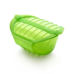 Lékué deep steamer microwave 3-4 servings., Green