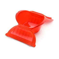 Lékué deep steamer microwave 3-4 servings., Red