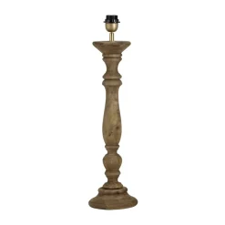 Lodge lamp base aged brown, 38 cm