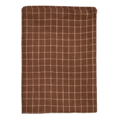 Lunnevik small cotton tablecloth 150x300 cm, Brown