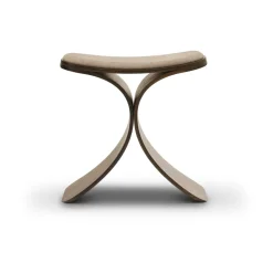 Luno stool 48x28x72 cm, Dark oak–dark beige textile