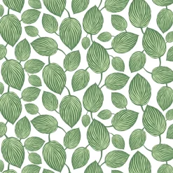 Lyckans blad oilcloth, green