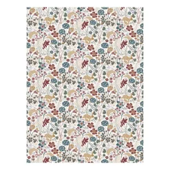Lyckeflykt oilcloth, Rust-brown