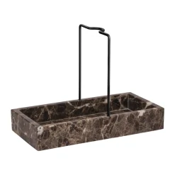 Marble sink organiser 12x23.5 cm, Brown