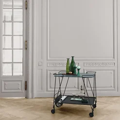 Matégot Trolley serving trolley, Black