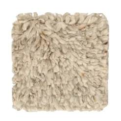 Matt sample Cozy wool rug, Beige
