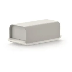 Mattina butter dish 9.5x21 cm, Warm grey-stainless steel