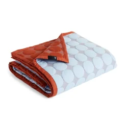 Mega Dot bedspread organic 195x245 cm, Light blue