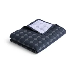 Mega Dot throw organic 195x245 cm, Midnight blue
