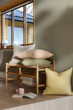 Mello pillow 50x50 cm, Lemon yellow