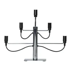 Milano 5 candlestick 46cm, Chrome