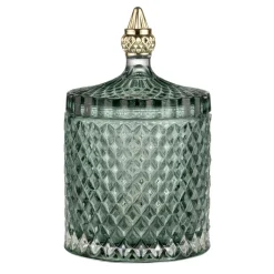 Miya storage jar with lid Ø10.5 cm, Green
