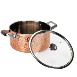 Mjölner hammered copper casserole dish with lid, Miranda. 4 L