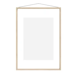 Moebe ash frame A2 44.8x61.5 cm, Transparent. Wood. Black