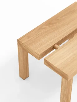 Moebe Peg stool small 35x27.5x22 cm, Oak