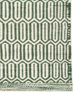 Mohini wool rug 80x250 cm, Green