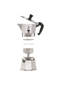 Moka coffee maker 3 cups, Silver