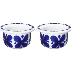 Mon Amie egg cup 2-pack, white-blue