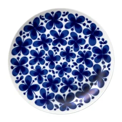 Mon Amie plate, white-blue