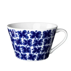 Mon Amie tea cup, white-blue