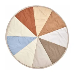 Moni Quilted children's rug Ø100 cm, Multi