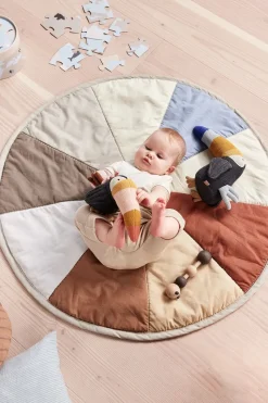 Moni Quilted children's rug Ø100 cm, Multi