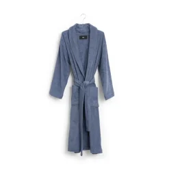 Mono bathrobe, M/L Steel blue
